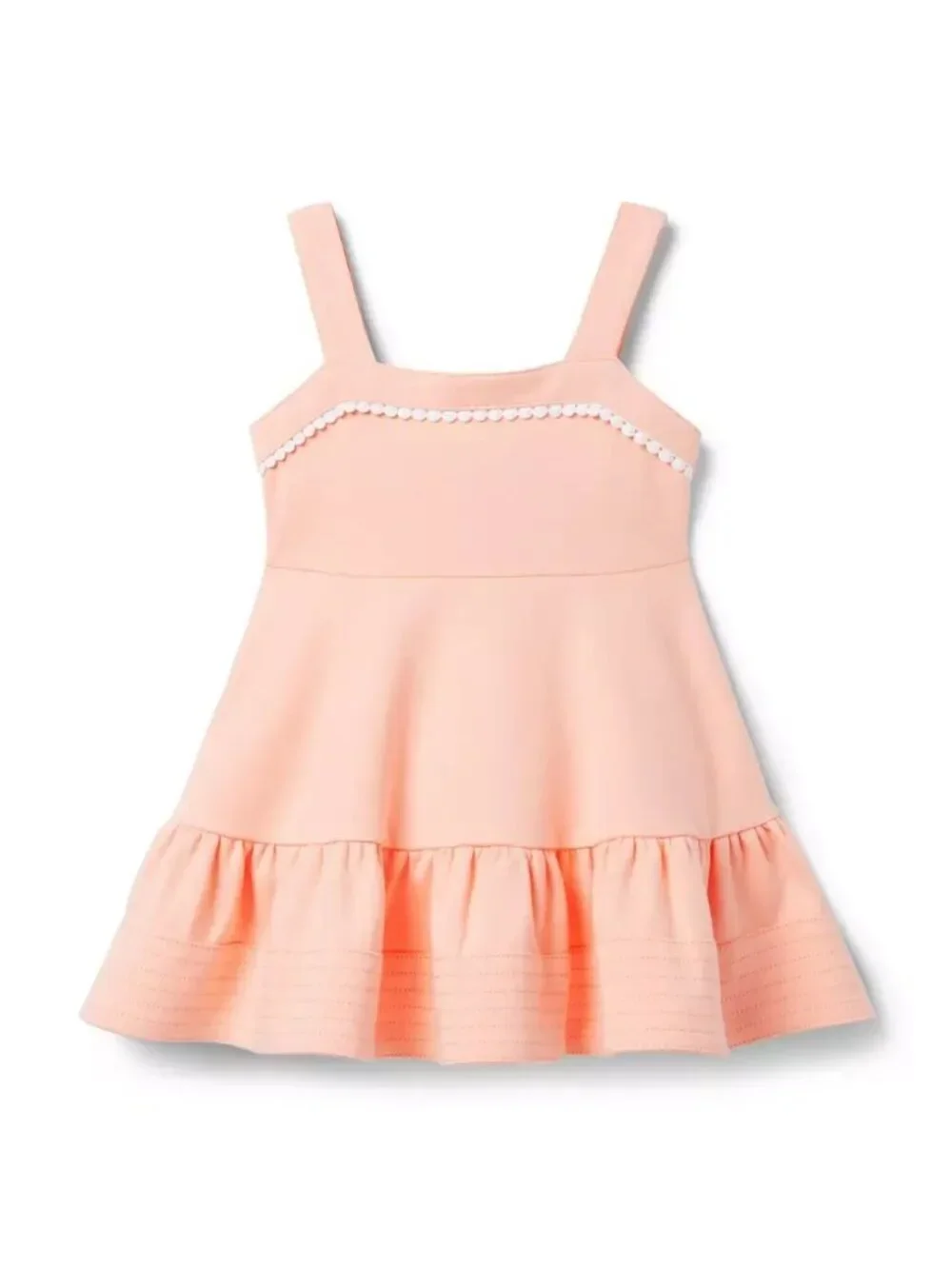 Janie and Jack Apricot Ponte Dress, Size 10